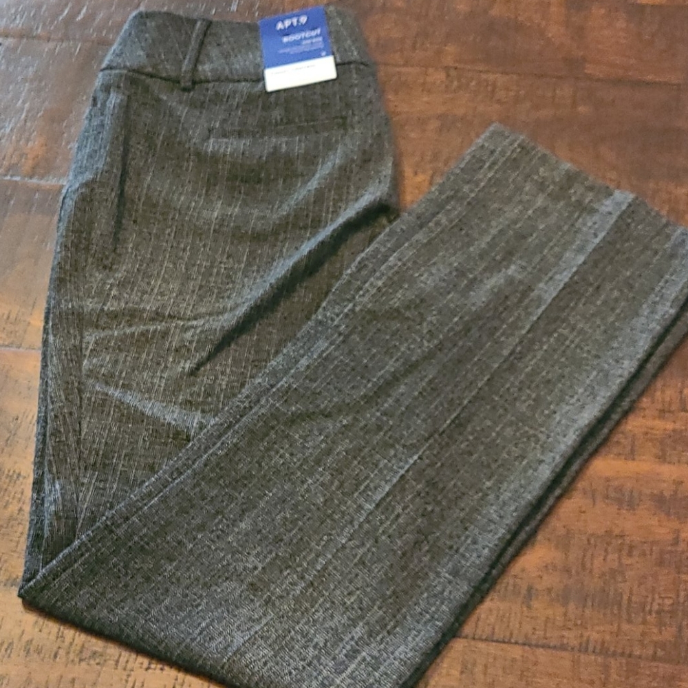Apt 9 NWT Grey  Dress/Office Pants 8. Tummy contro